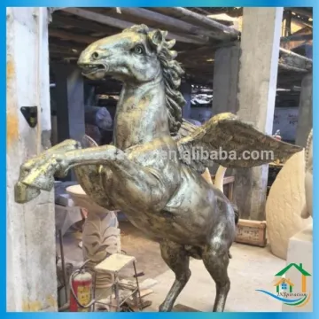 Antique bronze horse statue