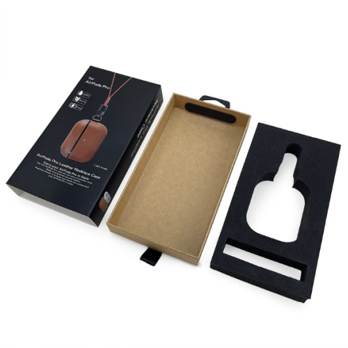 earphone headset packaging hanger box with drawer