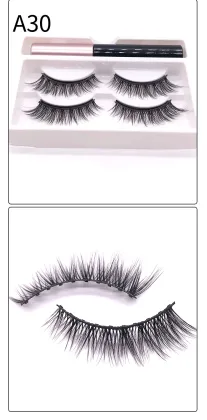 Wholesale 2-Pair Magnetic Eyelashes and 10-Magnet Eyelashes for Private Labeling