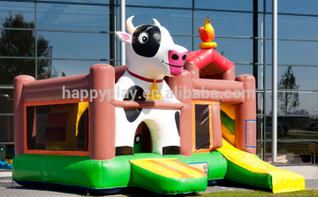 kids inflatable castle CE cow jumping castle for rental business