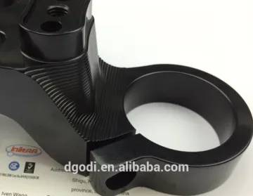 black anodized aluminum triple clamp, motorcycle spare parts, chinese motorcycle parts