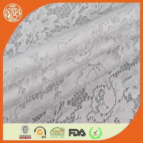 Elegant polyester printed african wedding lace fabric