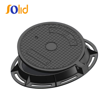 EN124 E600 600 800mm Bitumen Or Epoxy Coating Heavy Duty Cast Iron Manhole Covers