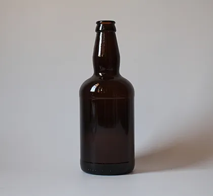 Brown glass beer bottle