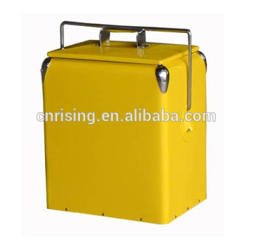 Portable metal cooler