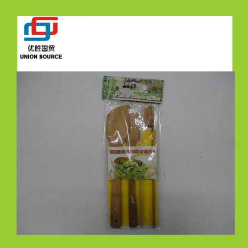 3PC Bamboo Kitchen Tool Set/Bamboo Flatware/Bamboo Spoon/Bamboo Fork