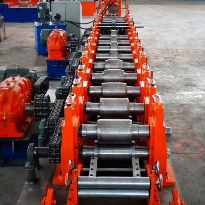 china supplier pallet good storage rack roff pillar roll former forming machine