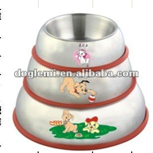 Stainless steel dog bowls, anti-slip effect, various sizes