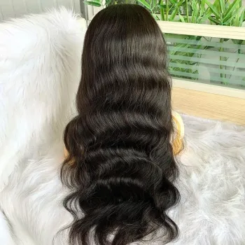 Shmily 8-30 Inch Straight Body Loose Deep Water Wave Kinky Curly 13x4 Transparent HD Lace Front Human Hair Wigs For Black Women
