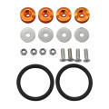 Double gasket with reinforced screw for car enclosure