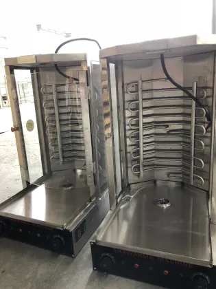 Gas Donner Kebab Shawarma Combined Grill Machine with Independent Temperature Control