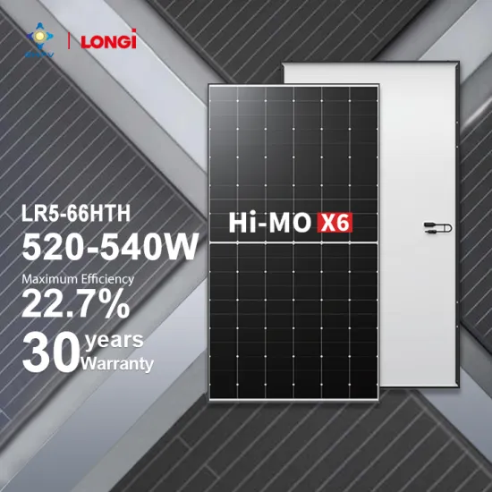 LONGi LR5-66HTH Bifacial Double Glass Solar Panels: Specifications and Details for 520W to 540W Power Output