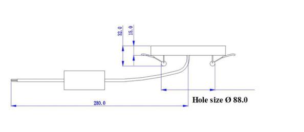 led round panel light