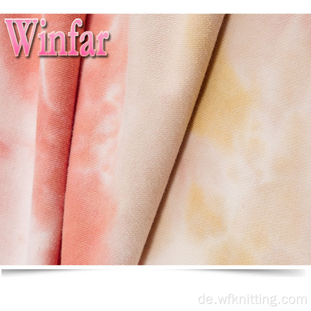 Polyester Spandex Jersey Tie Dye Strickstoff