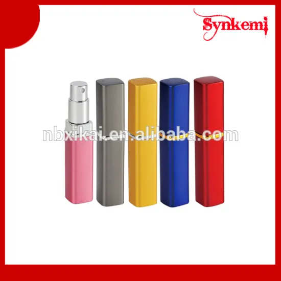 Square shaped 15ml perfume atomizering