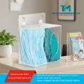 Distribuidor de luvas de acrílico transparente personalizado montado na parede