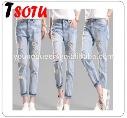 NZK9 jeans female trousers relaed casual pants feet new fashion jeans pants price
