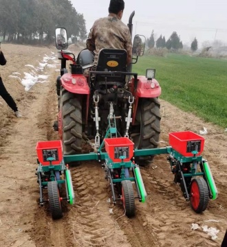Tractor Mounted 3 Rows Corn Seeder with Fertilizer