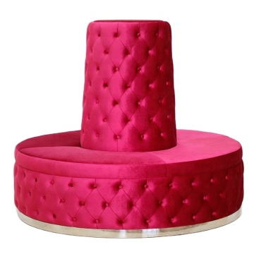 Modern Luxury Purple Velvet Hotel Lobby Sofa