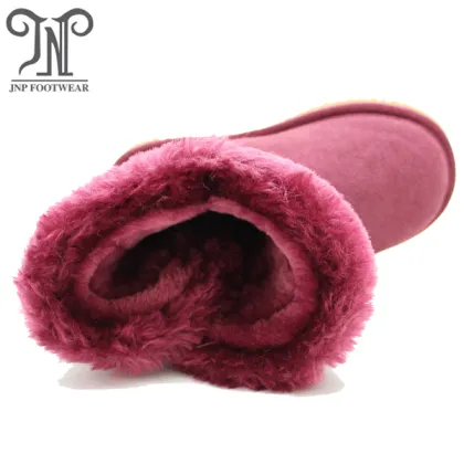 Girls Kids Fuzzy Red Boots Shoes