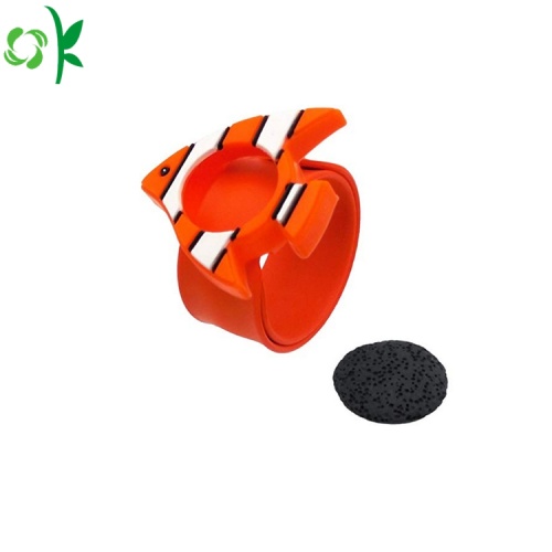 Bracelet insectifuge en silicone pour poissons de dessin animé pour enfants