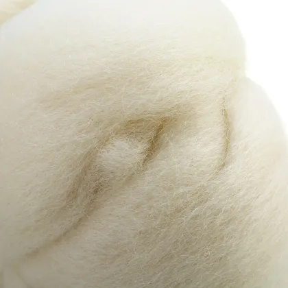 DIY Felting Wool Fiber Needle Felting Natural Collection For Animal Projects Felting Wool For Needlework 50g White