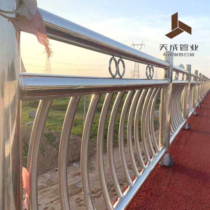 الواجهة البحرية Greenway الفولاذ المقاوم للصدأ الدرابزين المركب