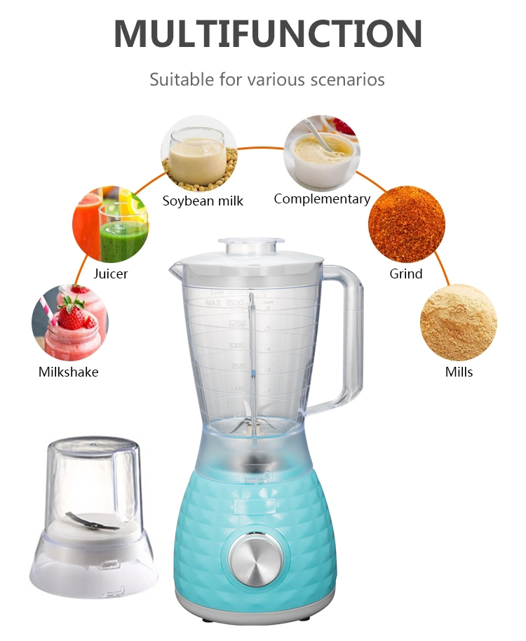 300W 2 in 1 Electrical Multifunction Blender