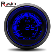 Auto Car Turbo Boost Gauge -30~0~35 PSI 2" 52mm Car Accessories Smoke Len 12V Pointer Turbo Boost Meter Digital Red Blue LED