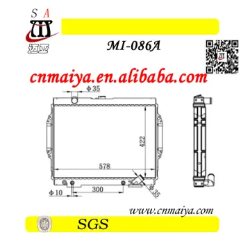 special price for pajero v31 car radiator