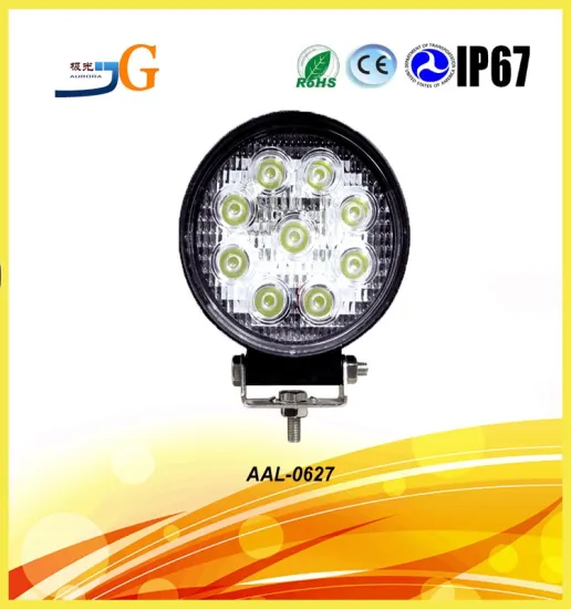 Ip67 27W Offroad Truck Led Work Lights Led Auto 4" Work Light 4Inch Led Light