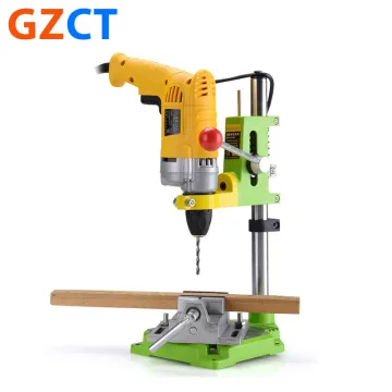 360 Degree Adjustable Cast Iron Base Drill Stand for Hand Electric Drills and Other Tools