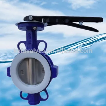 High performance butterfly valve wafer type design