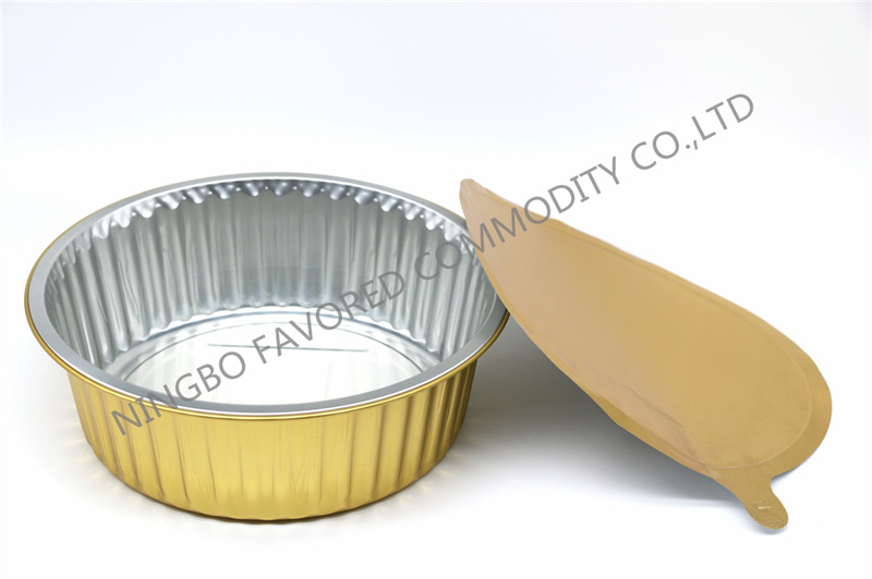 L-size Round smoothwall Aluminium foil container