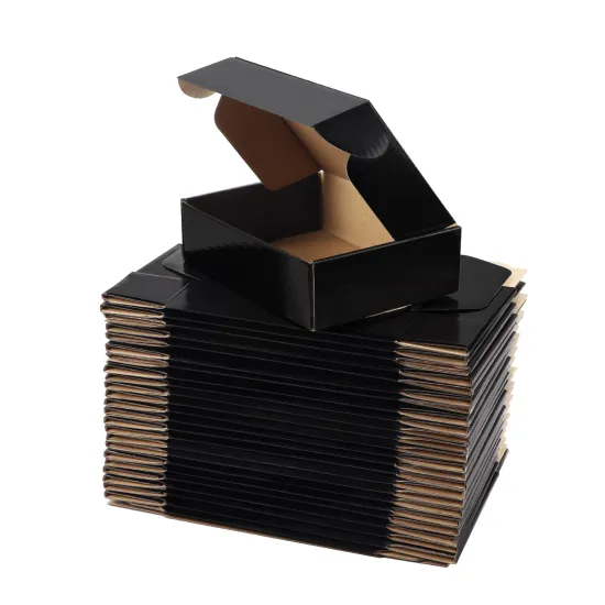 Custom Black Shipping Packaging Boxes for Small Business