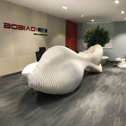 Open-Concept Spacious Office Vibe Reception desk