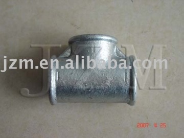 hot galvanized tee , 130 , beaded , BS standard