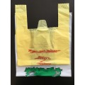 Custom Printed Plastic Shopping Bag High Density T-Shirt Bags Reusable Grocery Poly Bags