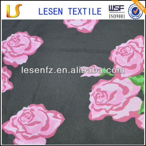 100% polyester print plain taffeta fabric /polyester taffeta printed