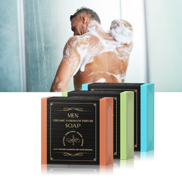 Organic Shea Butter Green Tea Scented Shower Bath Soap for Men