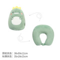 Dinosaur neck guard U-shaped pillow and throw pillow