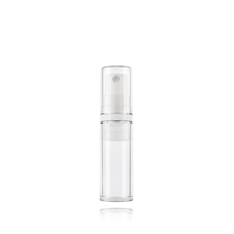 Transparent skincare cosmetic packaging airless pump bottle