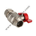 Butterfly brass ball valves