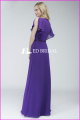 CE1041 elegante v-pescoço manga manga longa roxo modesto dama vestidos com mangas