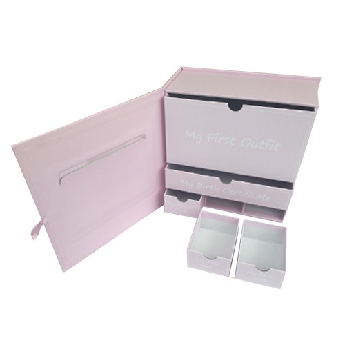 Pink Design Baby Treasure Cardboard Box