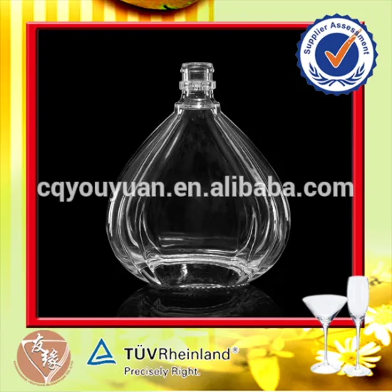 Wholesale Crystal Containers With Lid Mini 90ML Glass Liquor Bottle