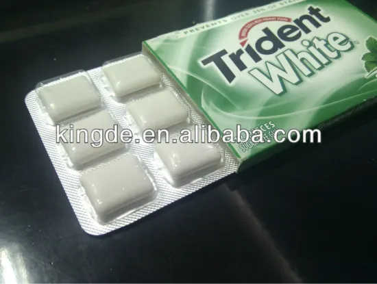 High quality newest blister packing type chewing gum wrapping machine