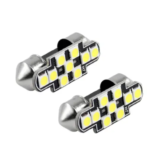 CANBUS LED Interior Reading Dome Lamp and License Plate Light Bulbs for BMW, Mercedes, Audi, VW