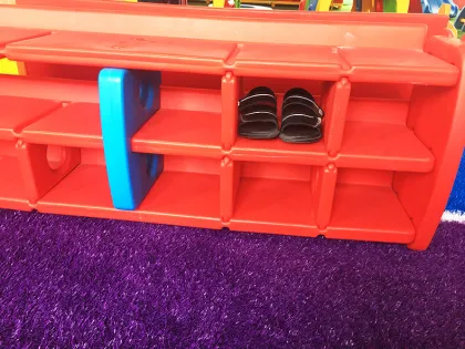 Hot Sale Plastic Shoe Rack for Playground Equipment - Kids' Cabinets