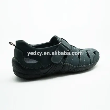 fashionable and comfortable men's hole summer geneine leather casual shoes